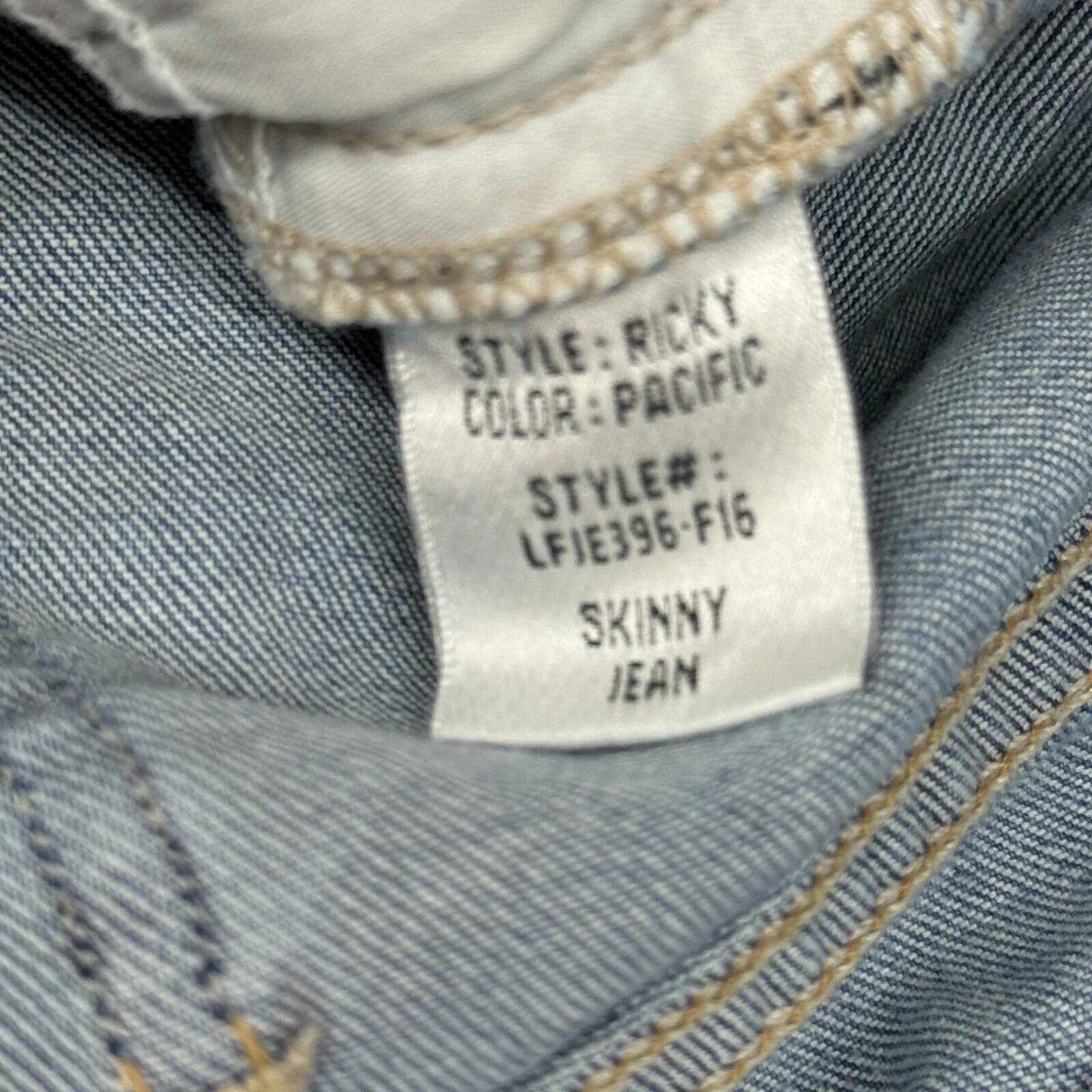 Lovers & Friends Jeans Women 4 27" Blue Ricky Skinny Distress Destroyed Thrashed - Image 11