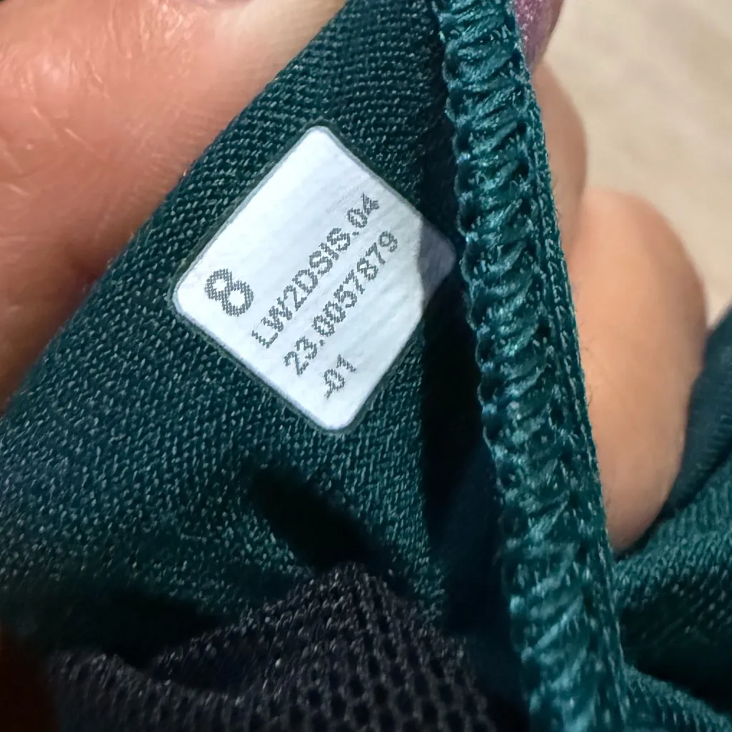 Lululemon License to Train Triangle Bra A/B Cup *Logo Storm Teal 8 - Image 11