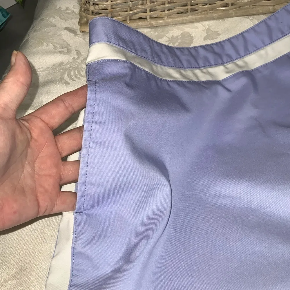 Adidas Lavender & White Stretch Athletic Tennis Skort With Pockets Size 4 - Image 6