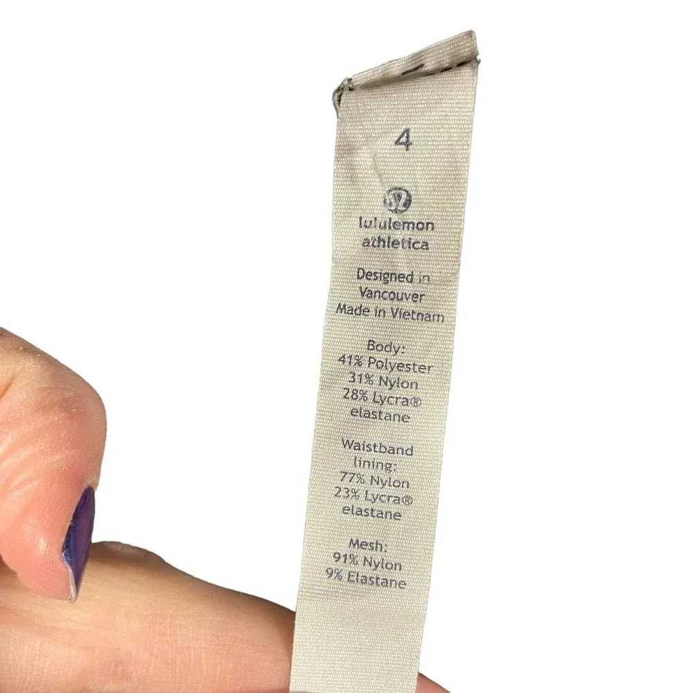 Lululemon x Soulcycle Pace Rival Crop Leggings Hazy Days‎ Gray Size 4 - Image 8