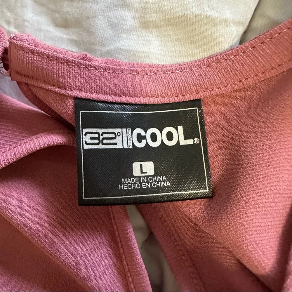 32 Degrees Soft Twill Drawstring Dress Women’s Size Large Deco Rose - Image 8