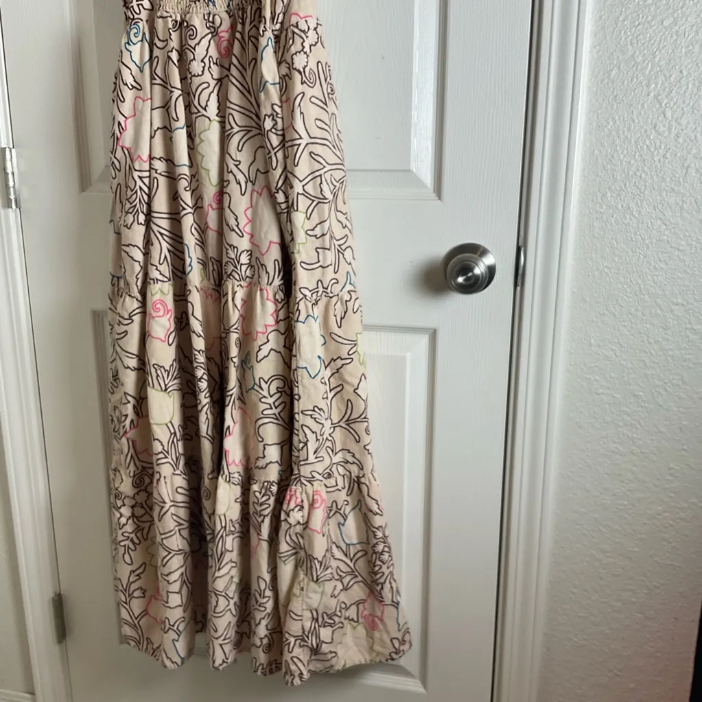 Knox Rose Cream Floral Pattern Maxi Dress - Image 10