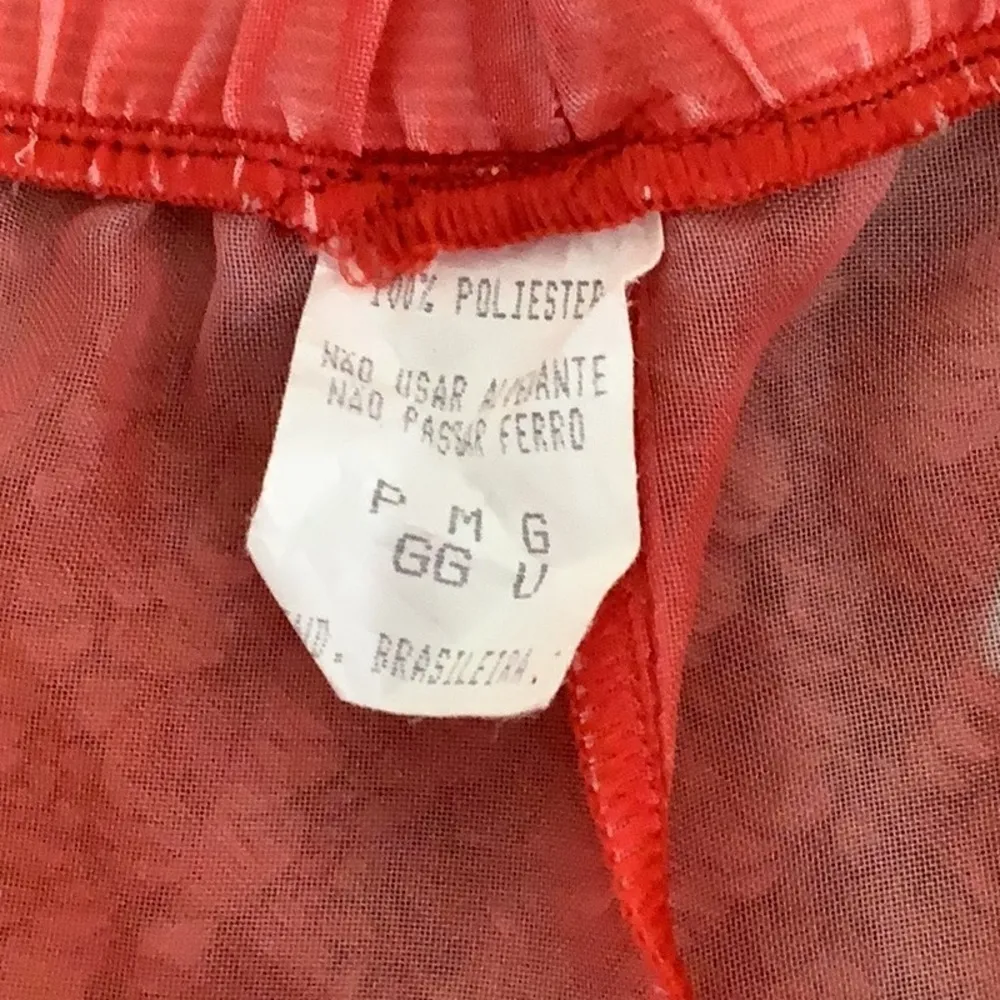 Uli Beach Size Medium Brazilian Sheer Beach Shorts & Halter Bikini Top. - Image 5