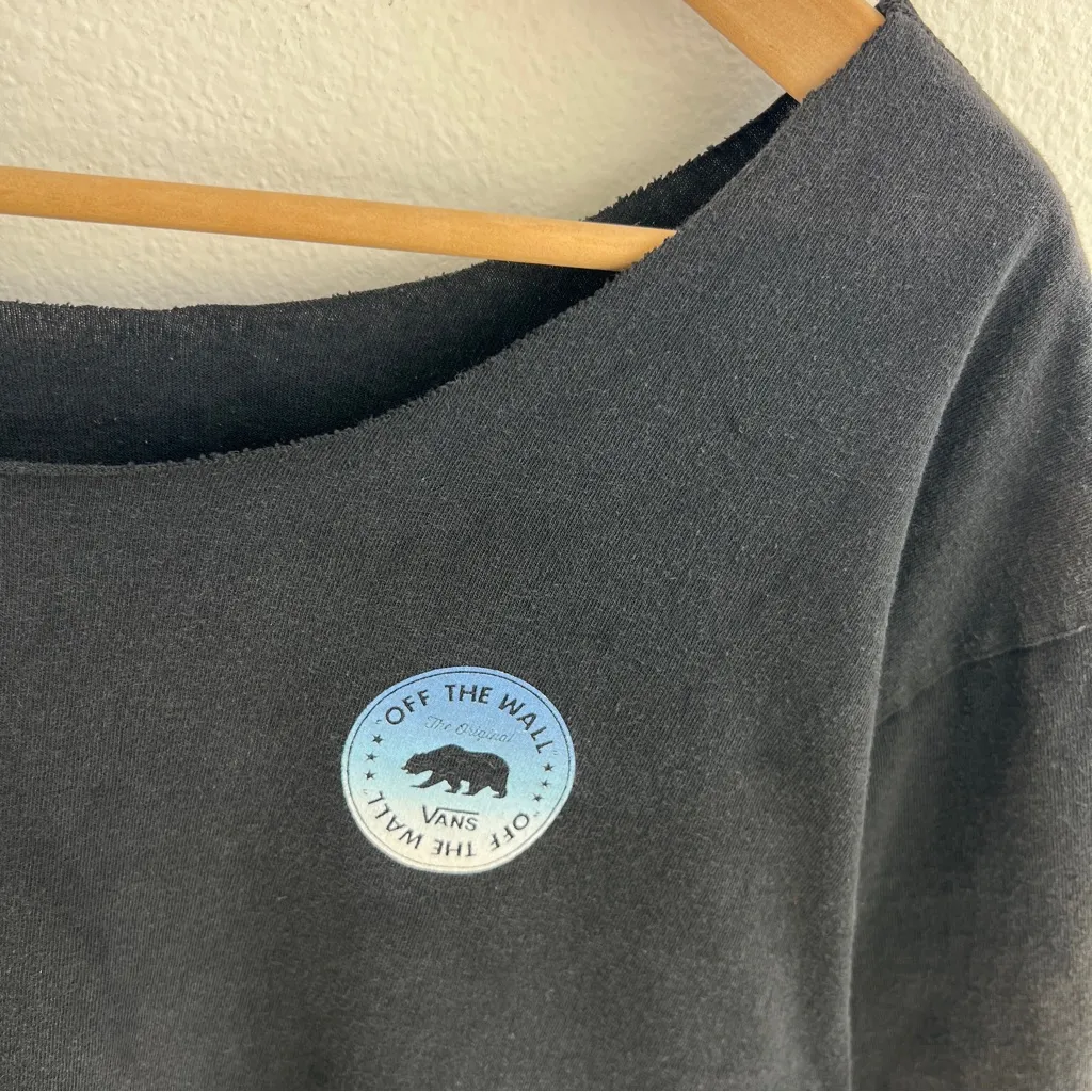 Vans Off the Shoulder Cropped Tee - Image 2