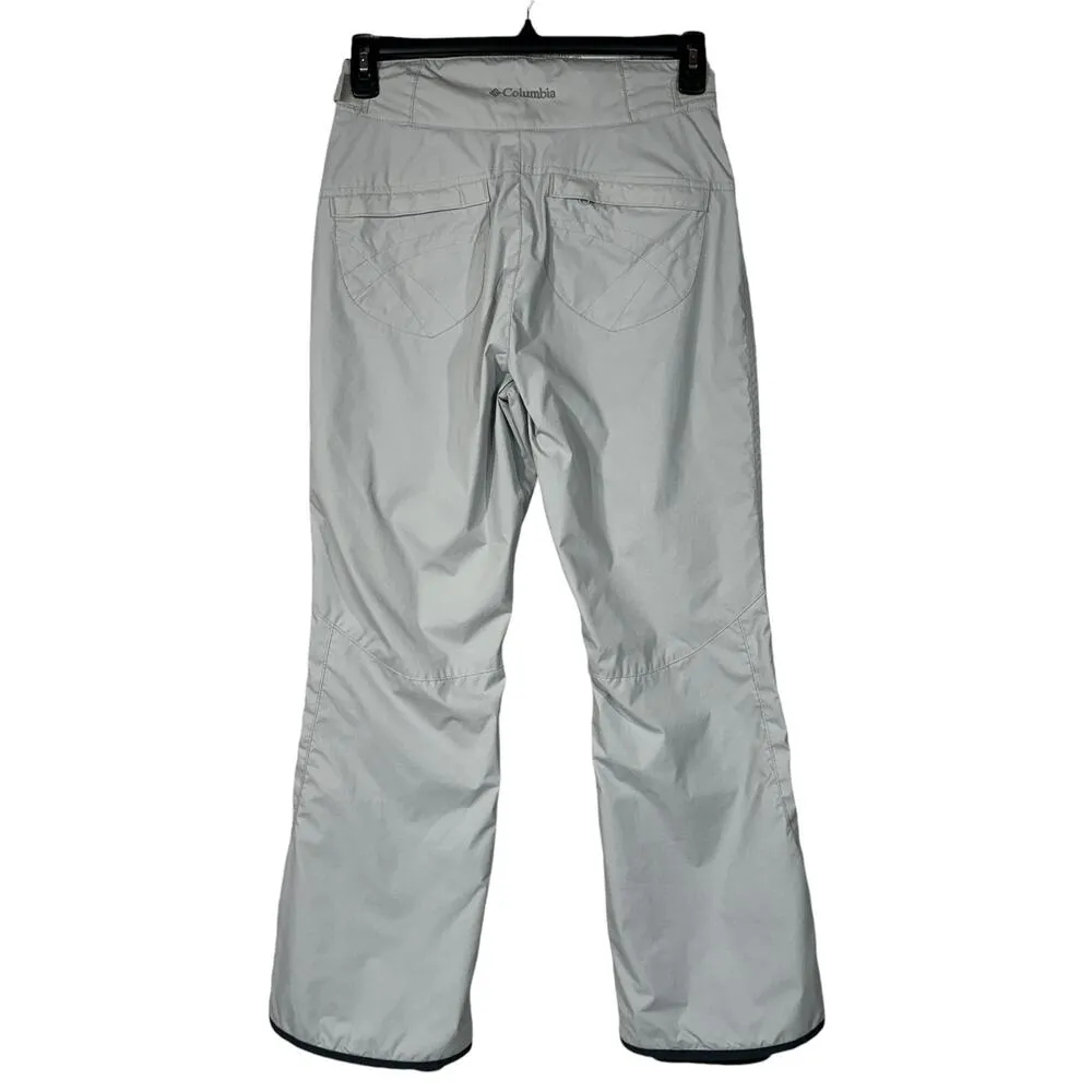 Columbia Women’s Small Vertex Ski Pants Snowboard Gaiters Zip-Fly Pockets Gray - Image 3
