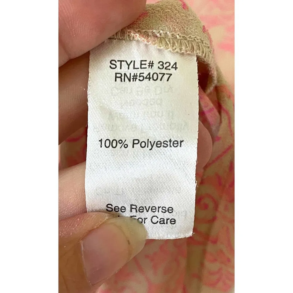 CAbi Shear Tie Tunic Mini Dress Coverup Pink Tank Size Small - Image 7