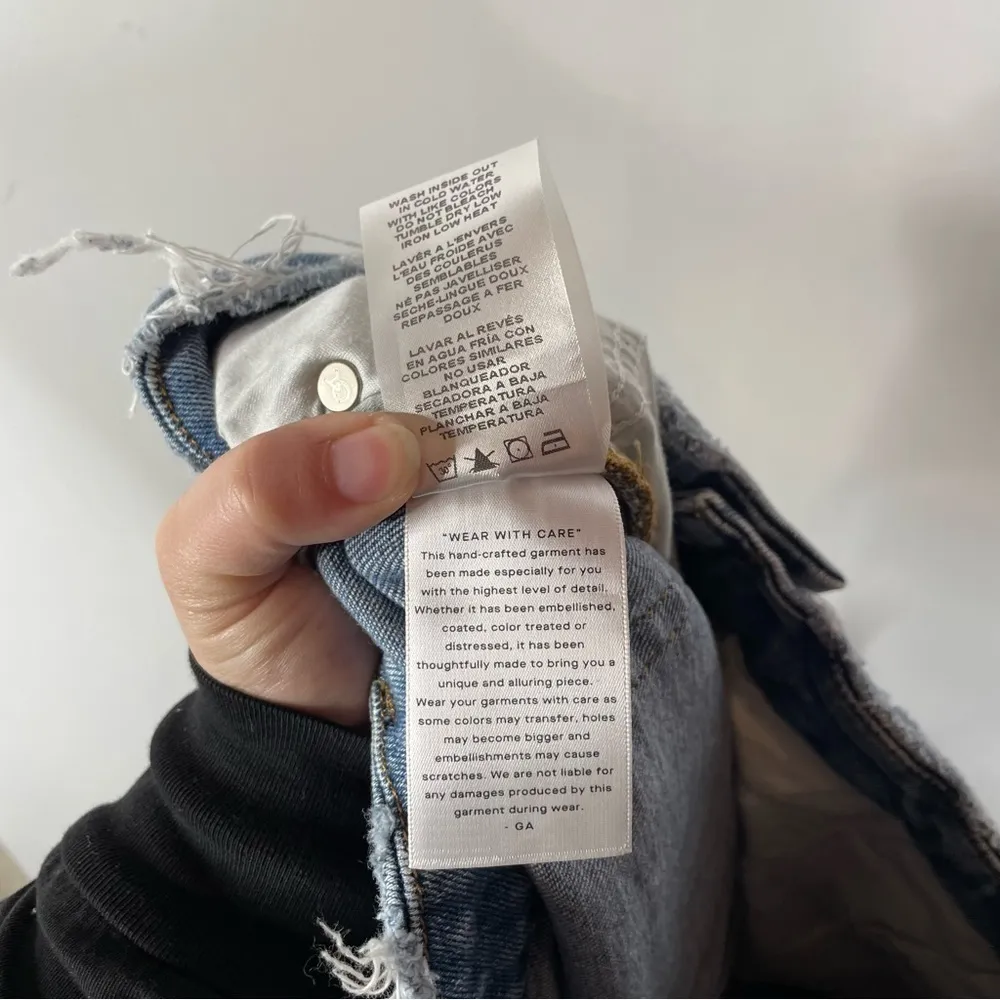 Good American Good Classic Boot Cut Jeans Size 15 - Image 11