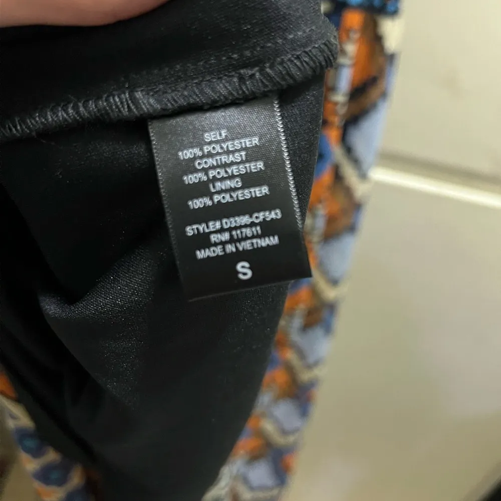 SM potters pot abstract pattern chiffon summer dress - Image 5