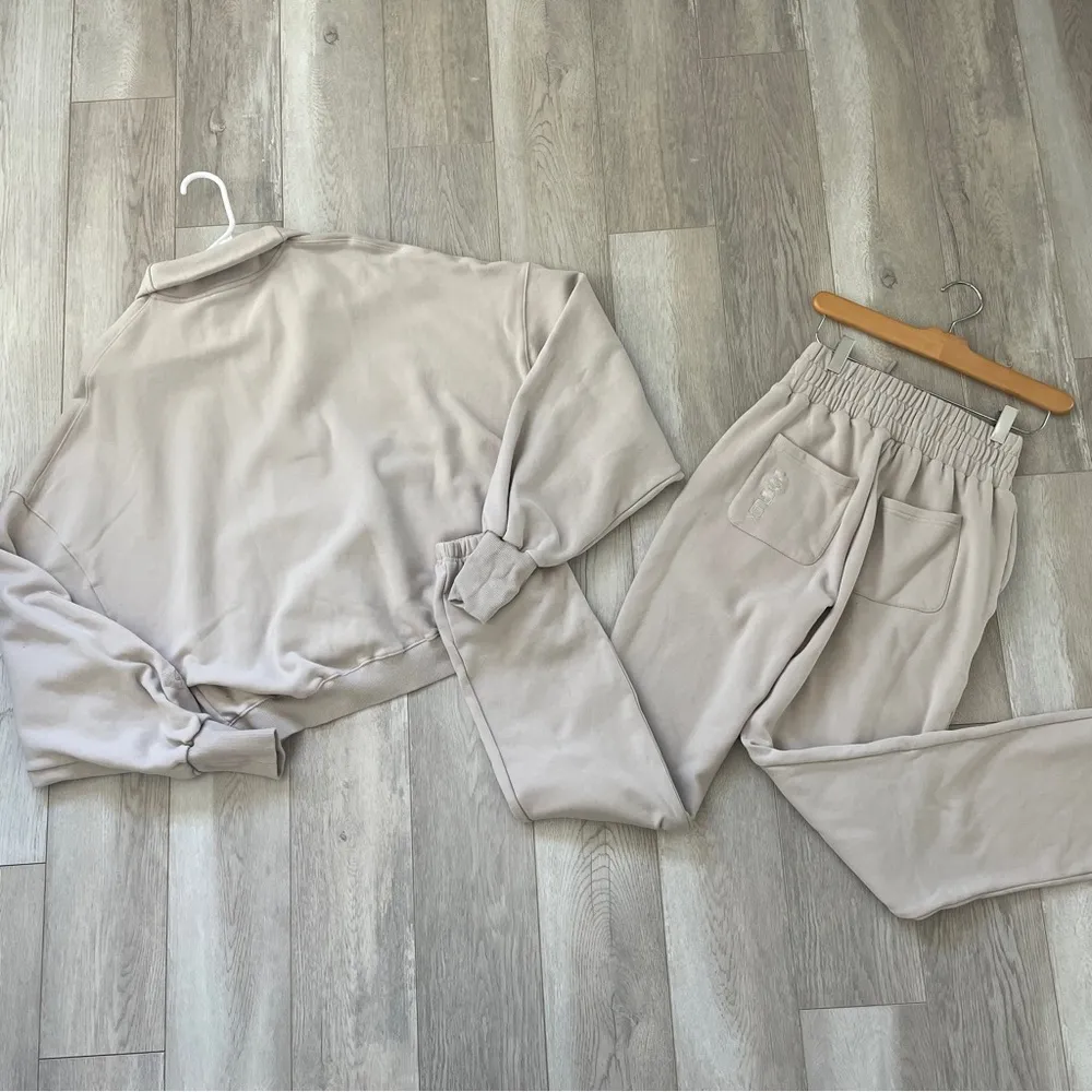Popflex Lounge Set Beige (xsmall) Ooey Gooey Half Zip Sweater + Sweatpants comfy Tan Size XS - Image 7