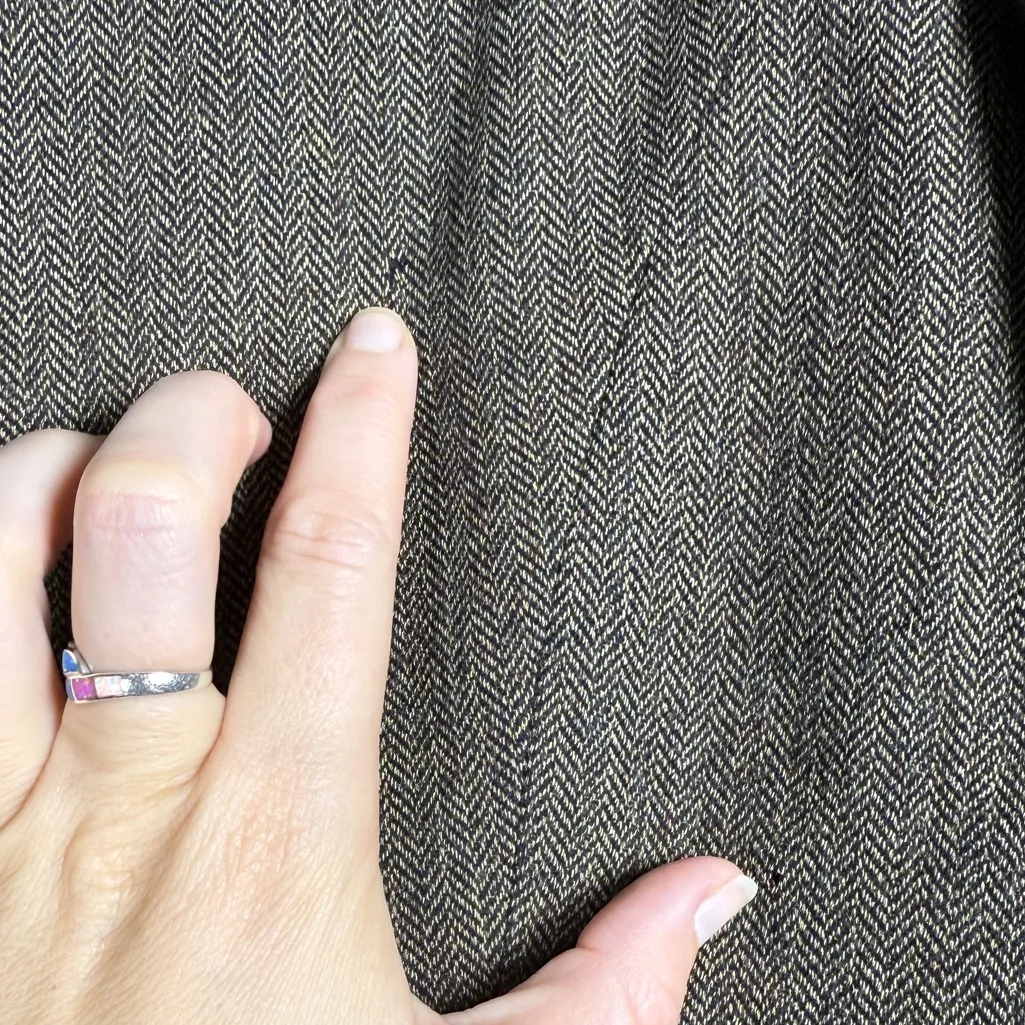 Purple Label Ralph Lauren Vintage Herringbone Women’s Wool Long Coat Sz 12 - Image 11