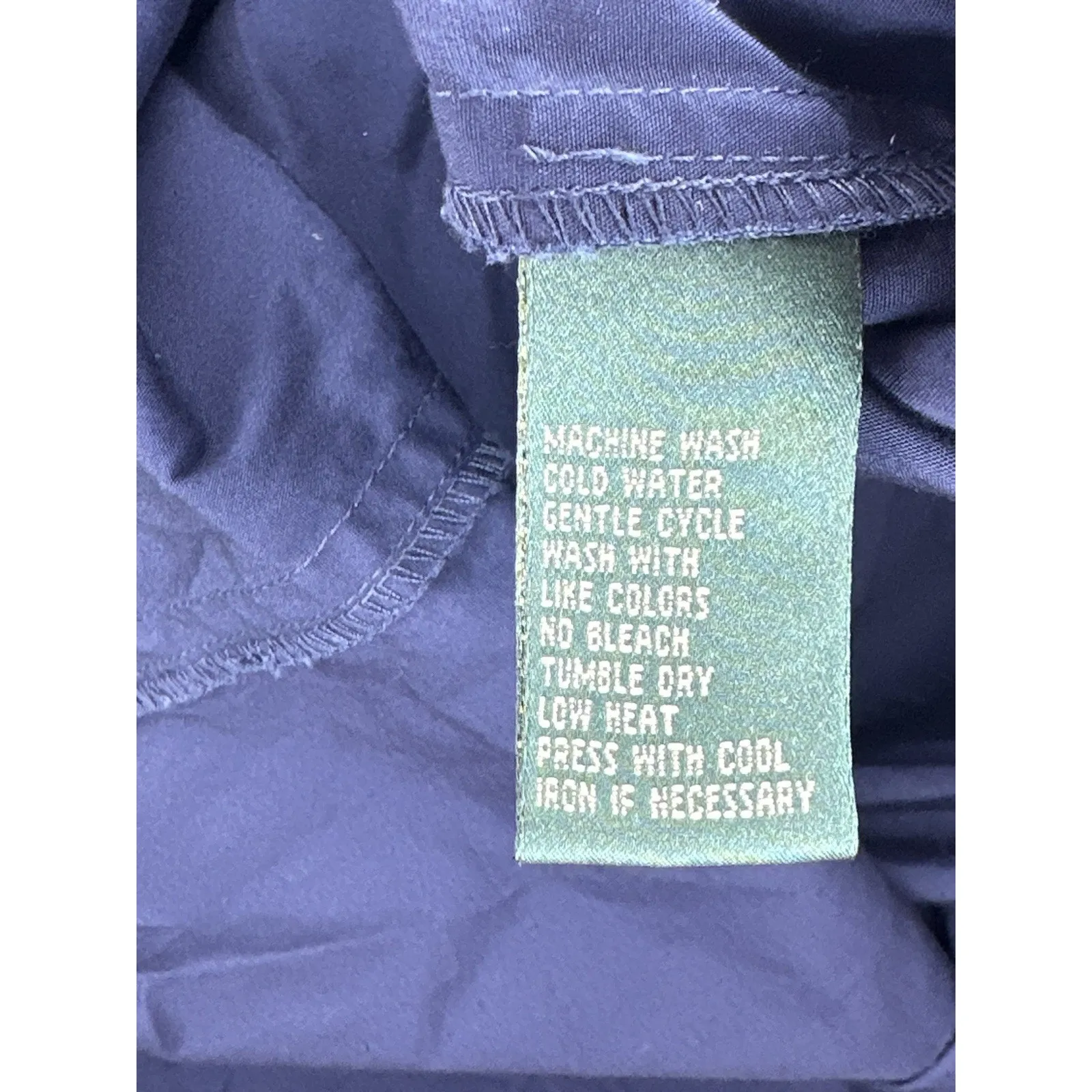 Lauren Ralph Lauren Navy Blue Long Sleeve Belted Shirt Dress Size Small 2017 - Image 6