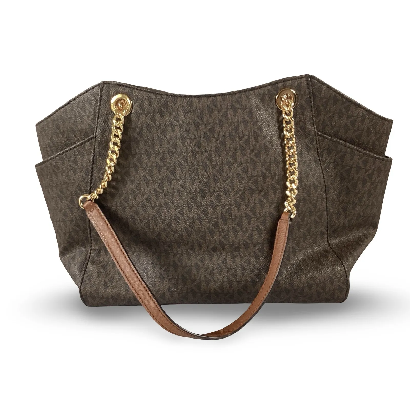 Michael Kors Jet Set Large Signature Logo Shoulder Bag - Image 6