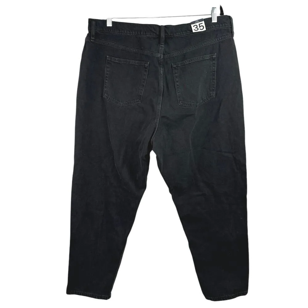 NEW Gap Women's Black High Rise Skinny Leg Stretch Mom Jeans Denim Pants Size 35 - Image 2