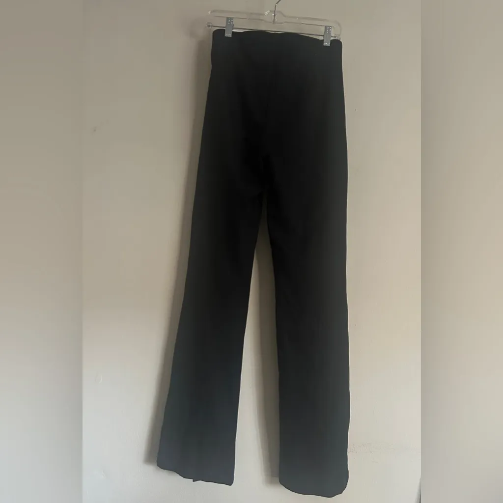 NWT SAM EDELMAN Women’s Joey Pants Pull on Flare Black Size Medium - Image 2