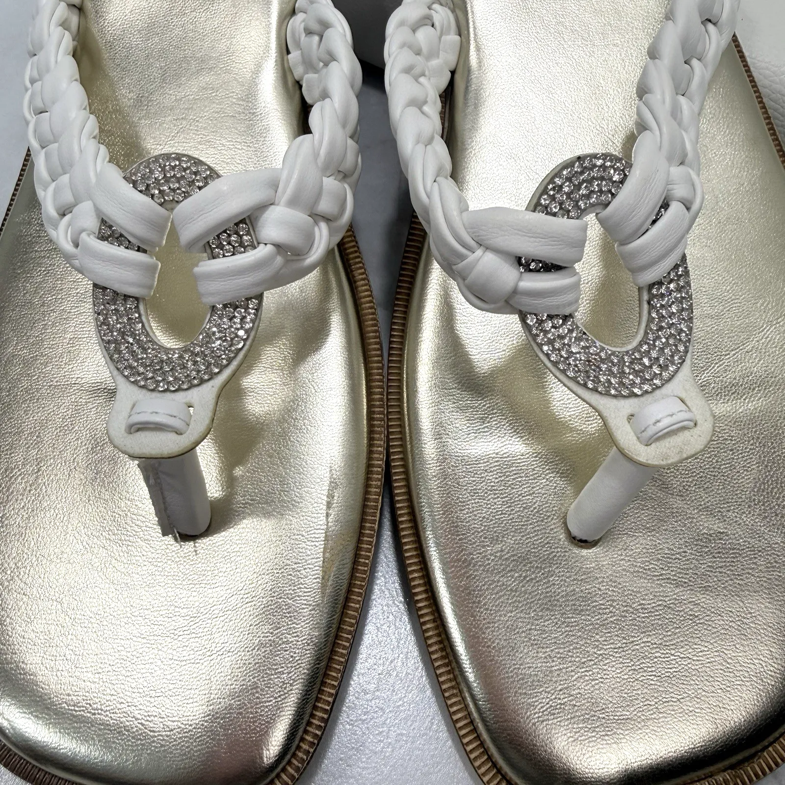 TUSCANY By easy street Sandals Flip Flop Wo’s Size 9W - Image 9