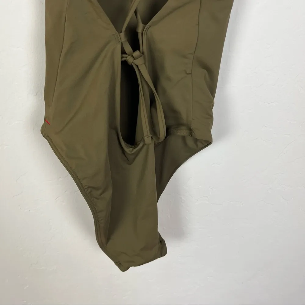Everlane The String One Piece in Moss Green - Image 6