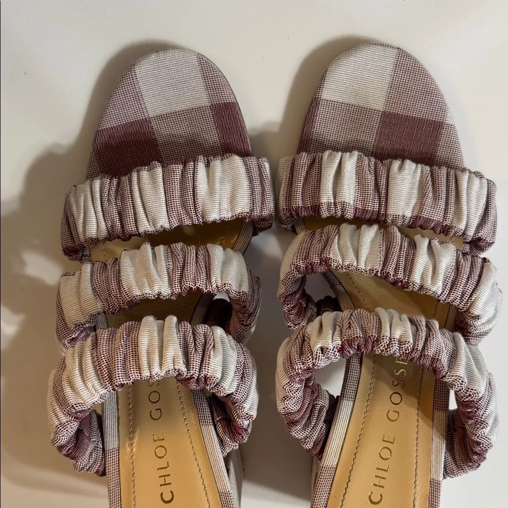 Chloe Plaid Ruffle Heels - Image 10
