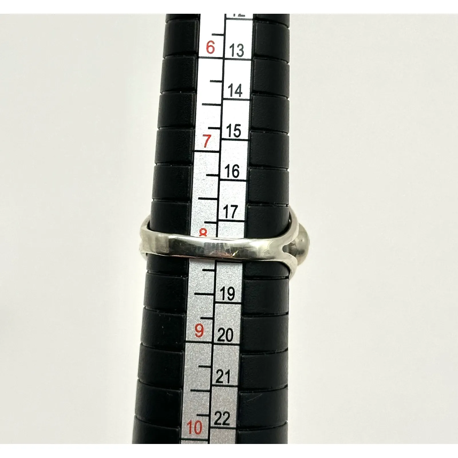 Turquoise Triple Stone Sterling Silver Ring Size 8‎ - Image 7