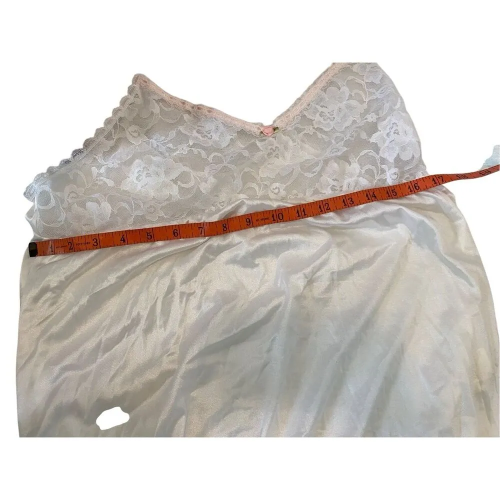 Vintage Delicates Night Slip Gown Coquette Cottage Sheer Bridal Sexy Sleep - Image 12