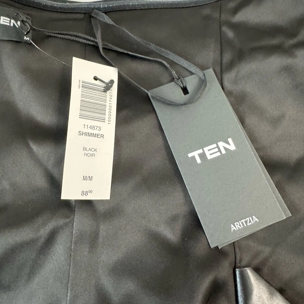 Aritzia Ten Shimmer Satin Bustier Strapless Top Medium NWT - Image 3