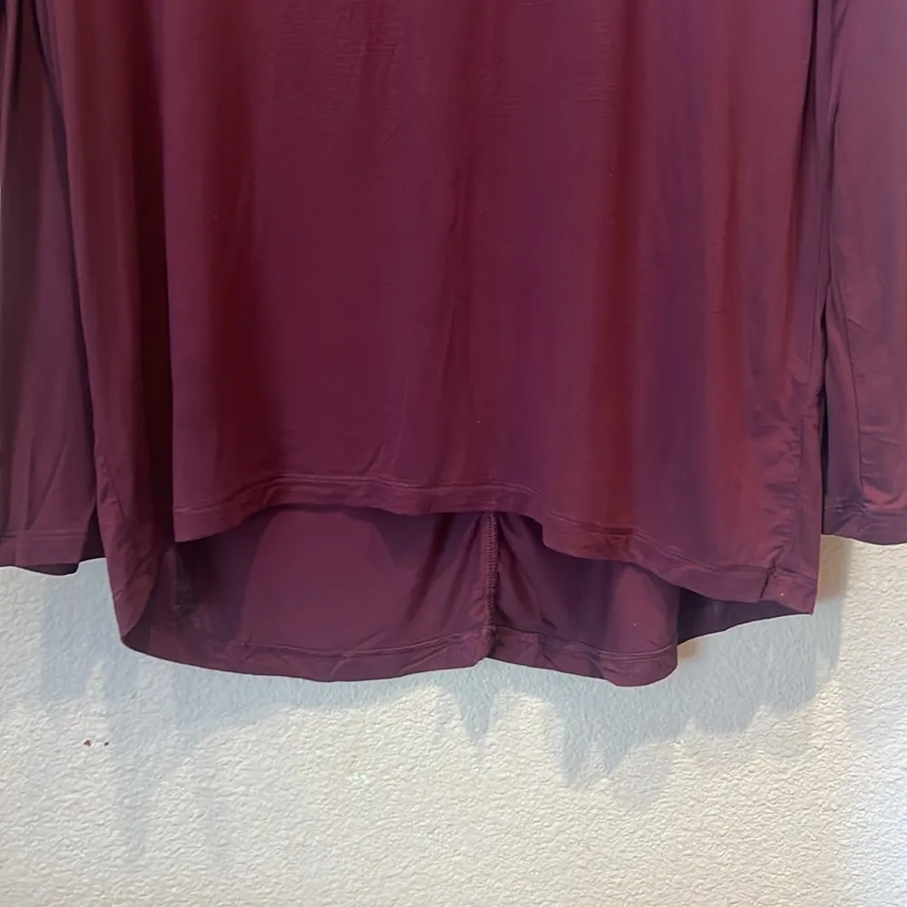 Victoria’s Secret Women’s Long Sleeve Modal T Shirt Hi Low Size Small Purple - Image 3