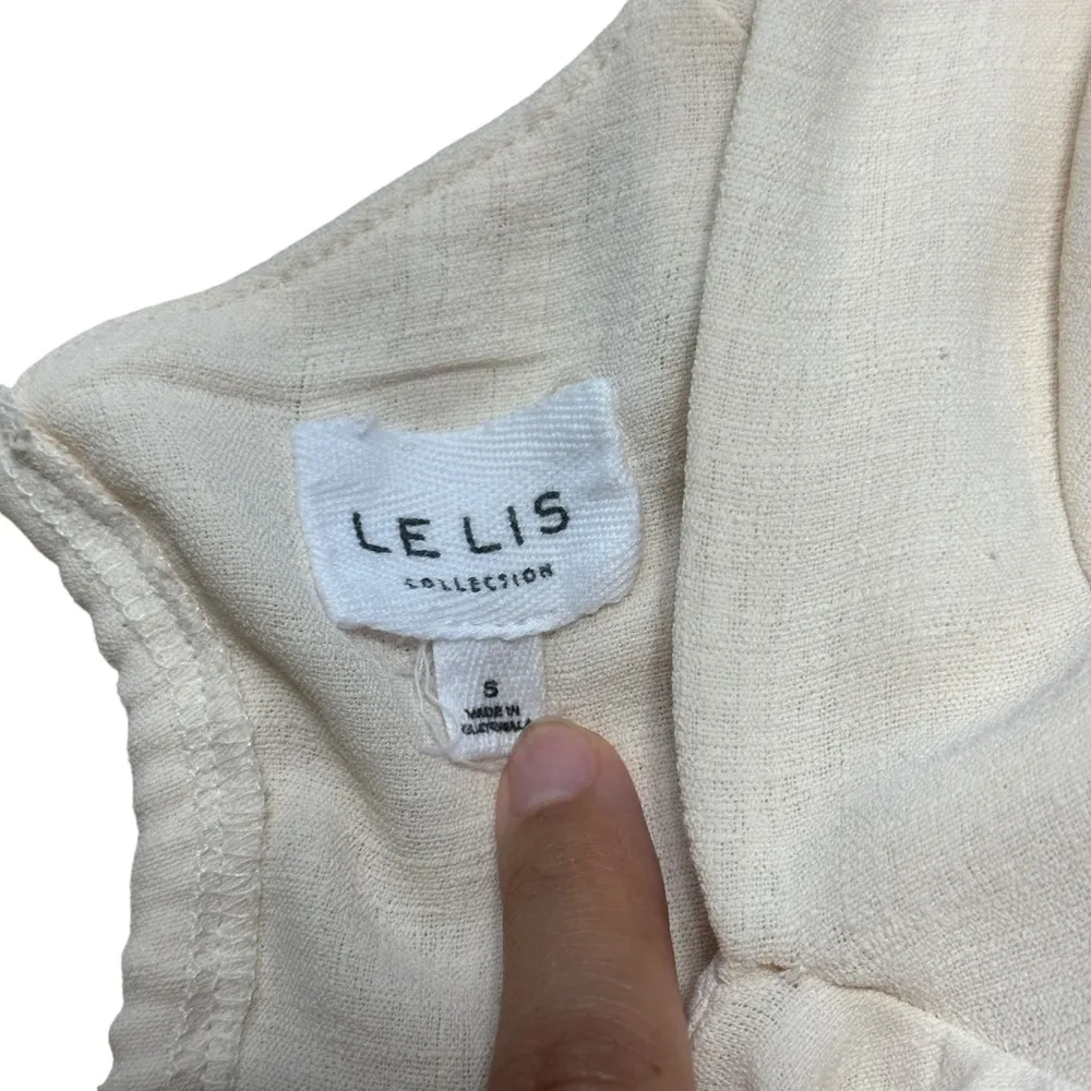 Le Lis Cream Puff Sleeve Babydoll Mini Dress Women’s US S - Image 5