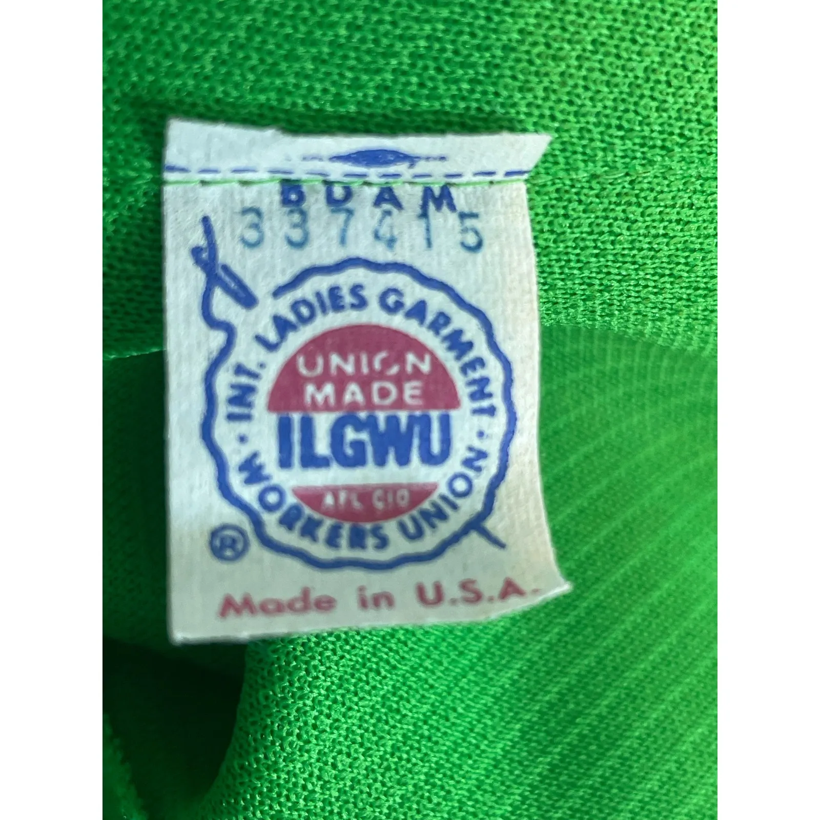 Vintage Rona New York 2 Piece Dress Suit Small Kelly Green 60s Office Union Made Size XS - Image 9