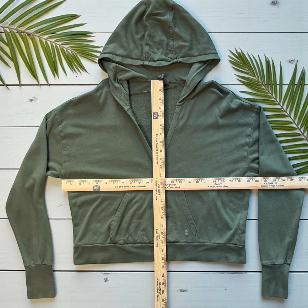 Sweaty Betty Green Hooded Pullover Sweatshirt | Size M - Image 8