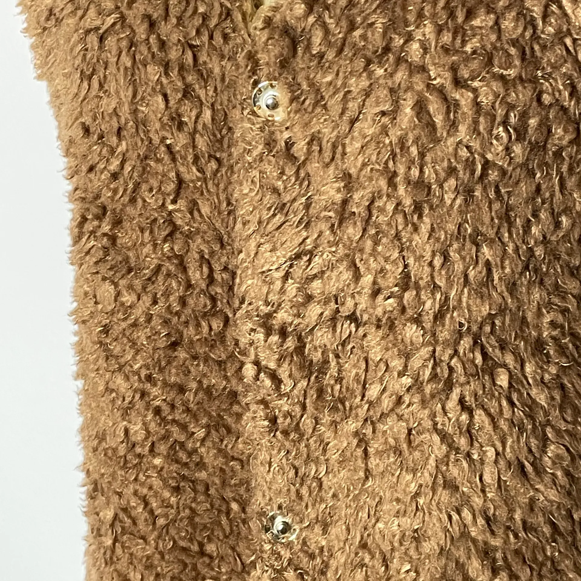 Design Lab/ Lord & Taylor Teddy Faux Fur Vest M - Image 5