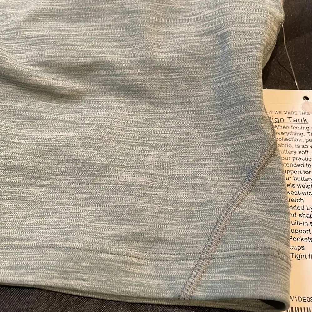 NWT lululemon align tank httw Heathered Tidewater Teal size 0 - Image 3