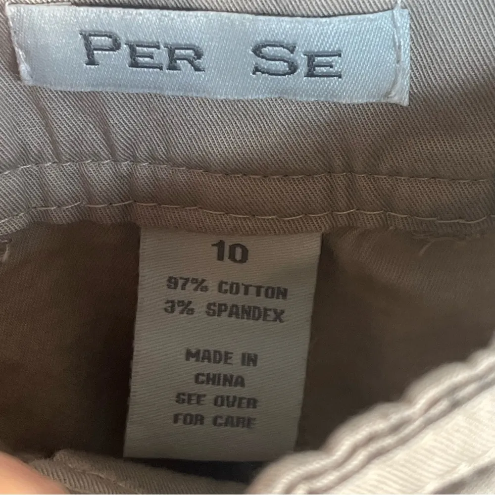 Per Se Sz 10 Khaki Mini Skirt - Image 7