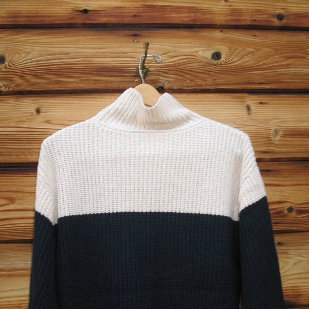 NWT French Connection Two Tone Turtleneck Sweater - Image 8