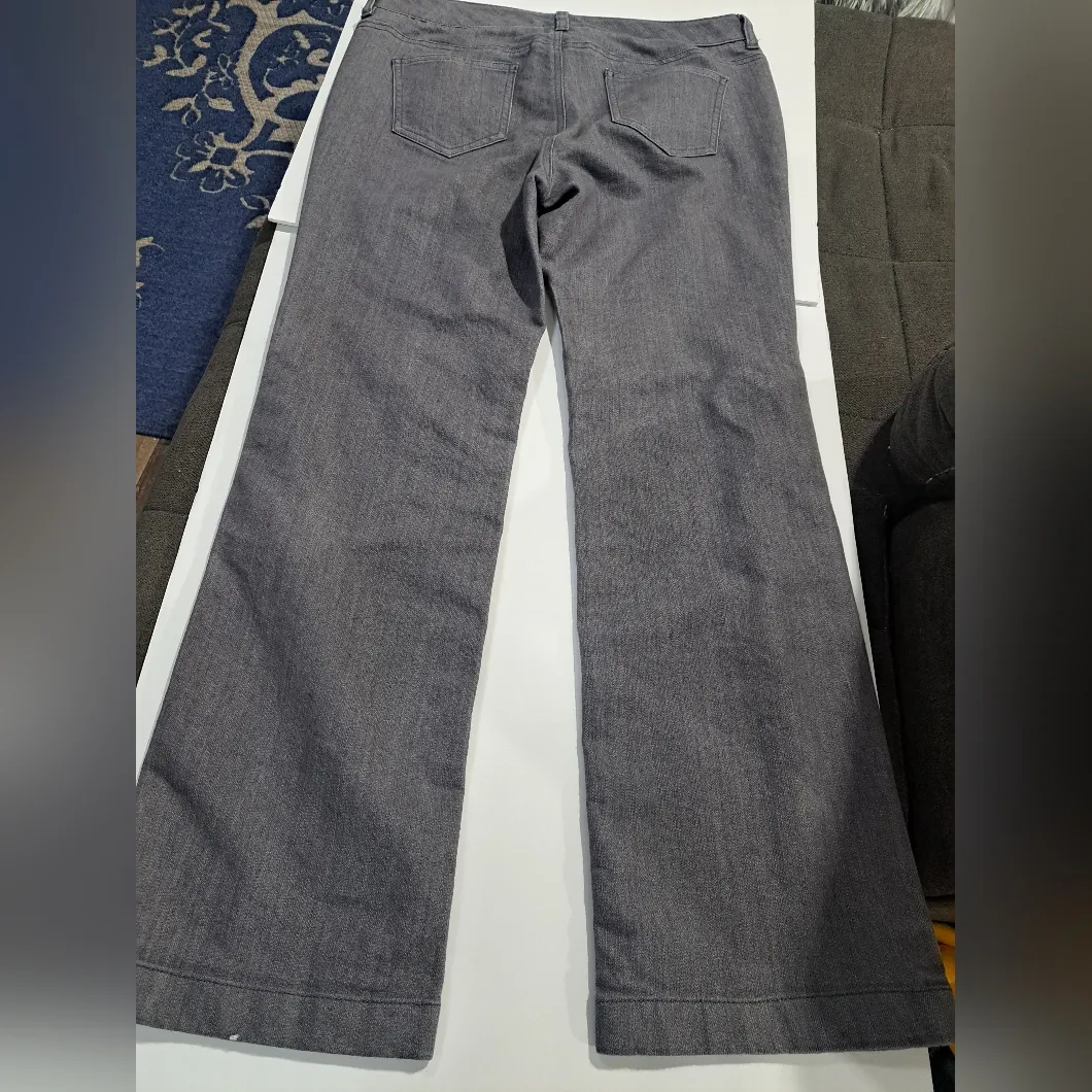 CUSTOM JONES NEW YORK sport petit stretch GRAY JEANS 10P - Image 14