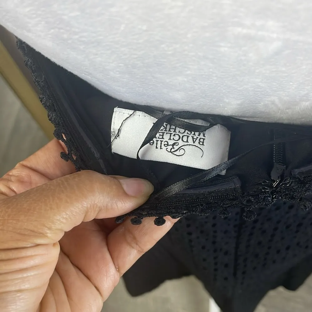 Badgley Mischka NWT  Black A-Line Midi Dress - Image 7