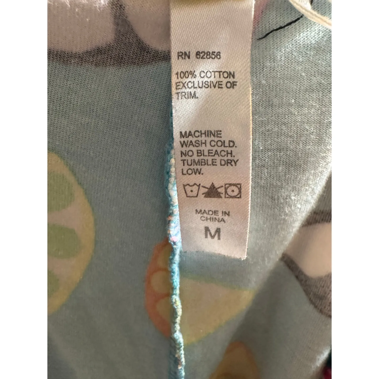 HUE Medium Pajama Pants Fruit Print Tropical Day-Jamas Cotton Sleep - Image 5