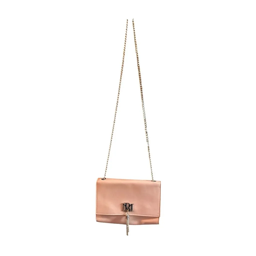 Badgley Mischka Taupe/Blush‎ Metal Fringe Crossbody Bag for Women - Image 3