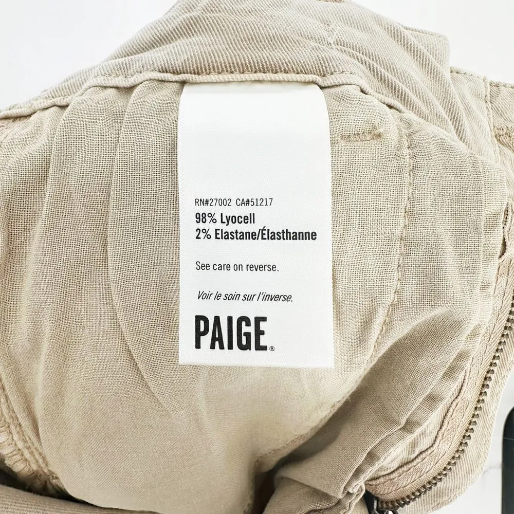 Paige Christy Chino Jogger Pants Drawstring in Faded Beige Wash Women's 25 - Image 7