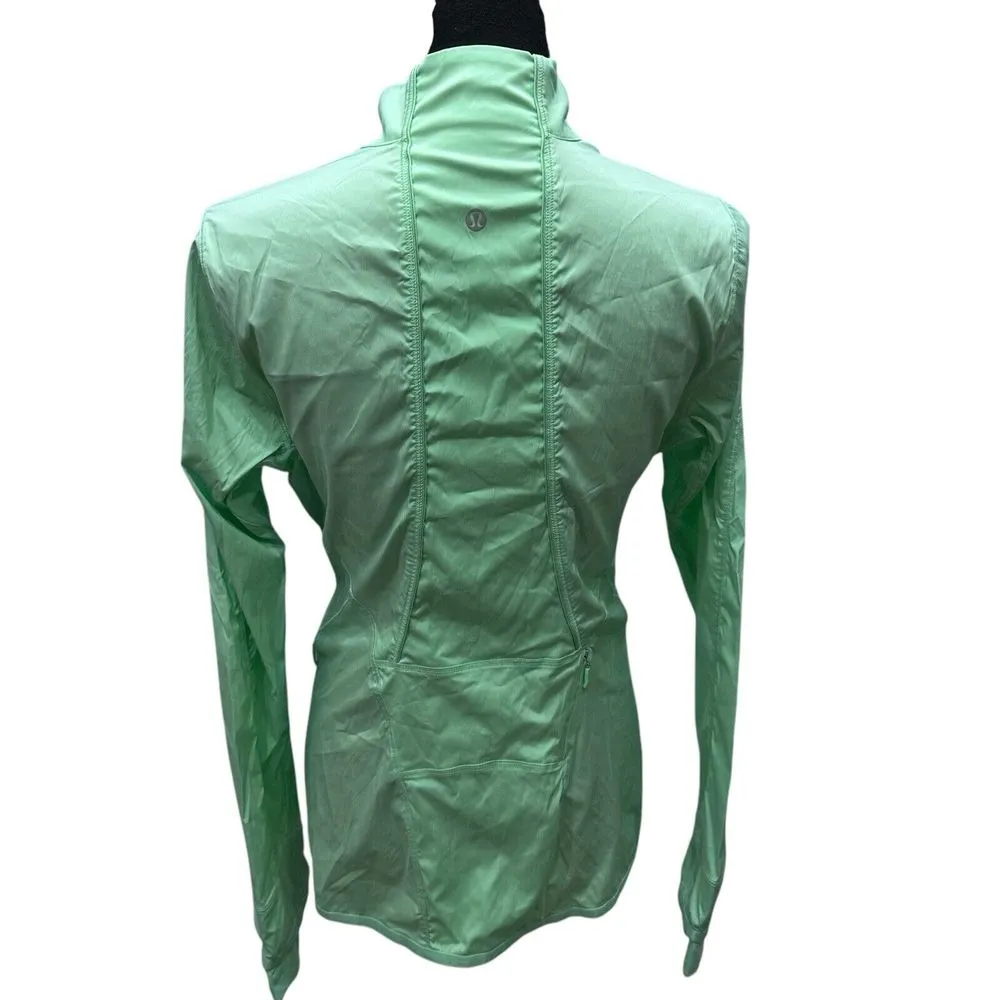 Lululemon Laser Speed Jacket Women's Size‎ 8 Green - Image 4