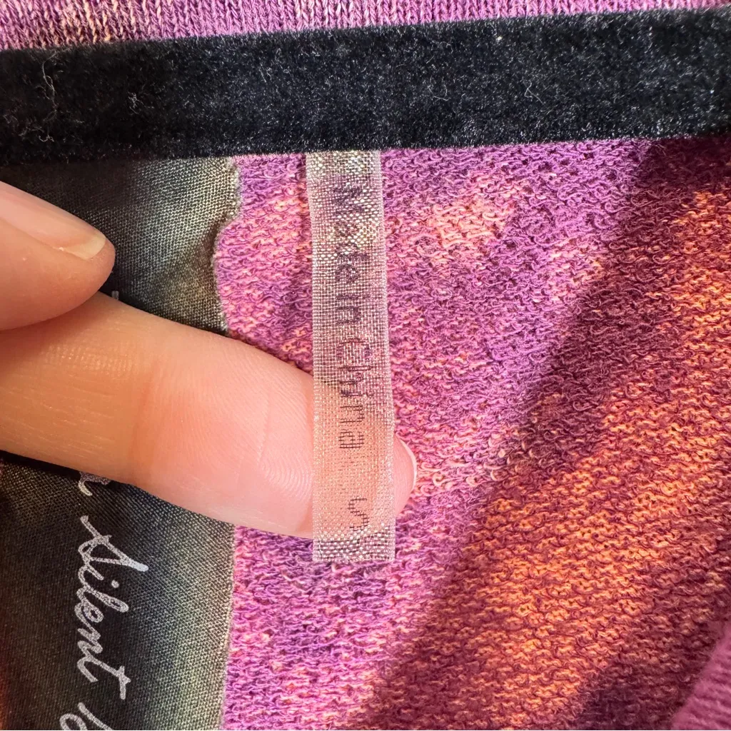 Aratta Silent Journey Purple Orange Long Sleeve Dress Womens S Casual Boho Artsy Pink - Image 7