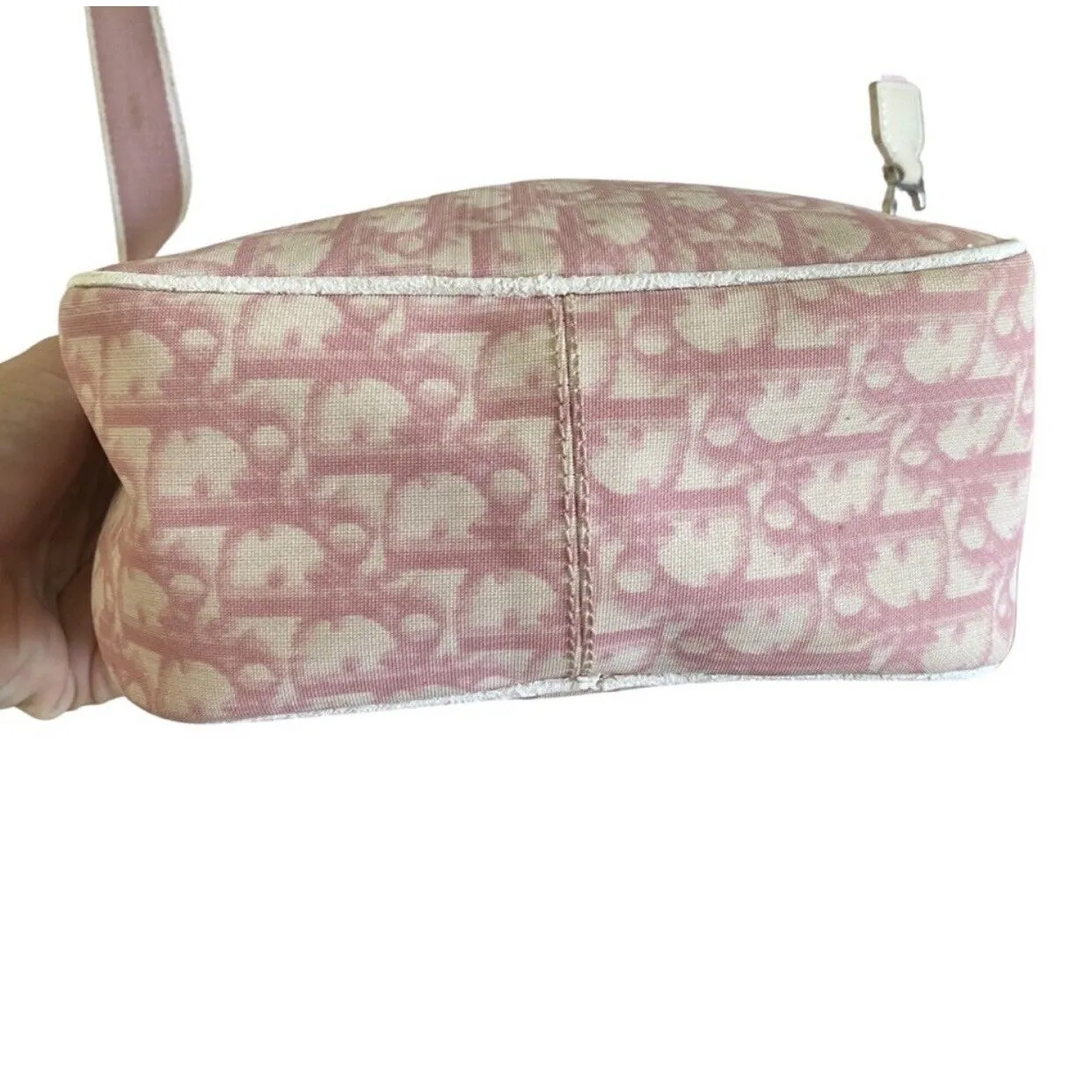 Dior Vintage Y2K Pink Trotter Crossbody Authentic - Image 7