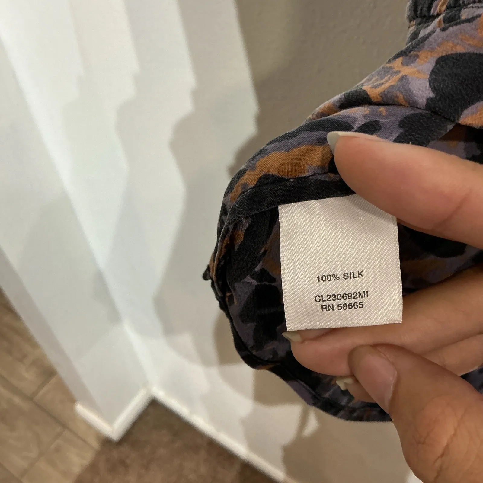 Classiques Entier Leopard Print Silk Ruffle Blouse Sz S - Image 7