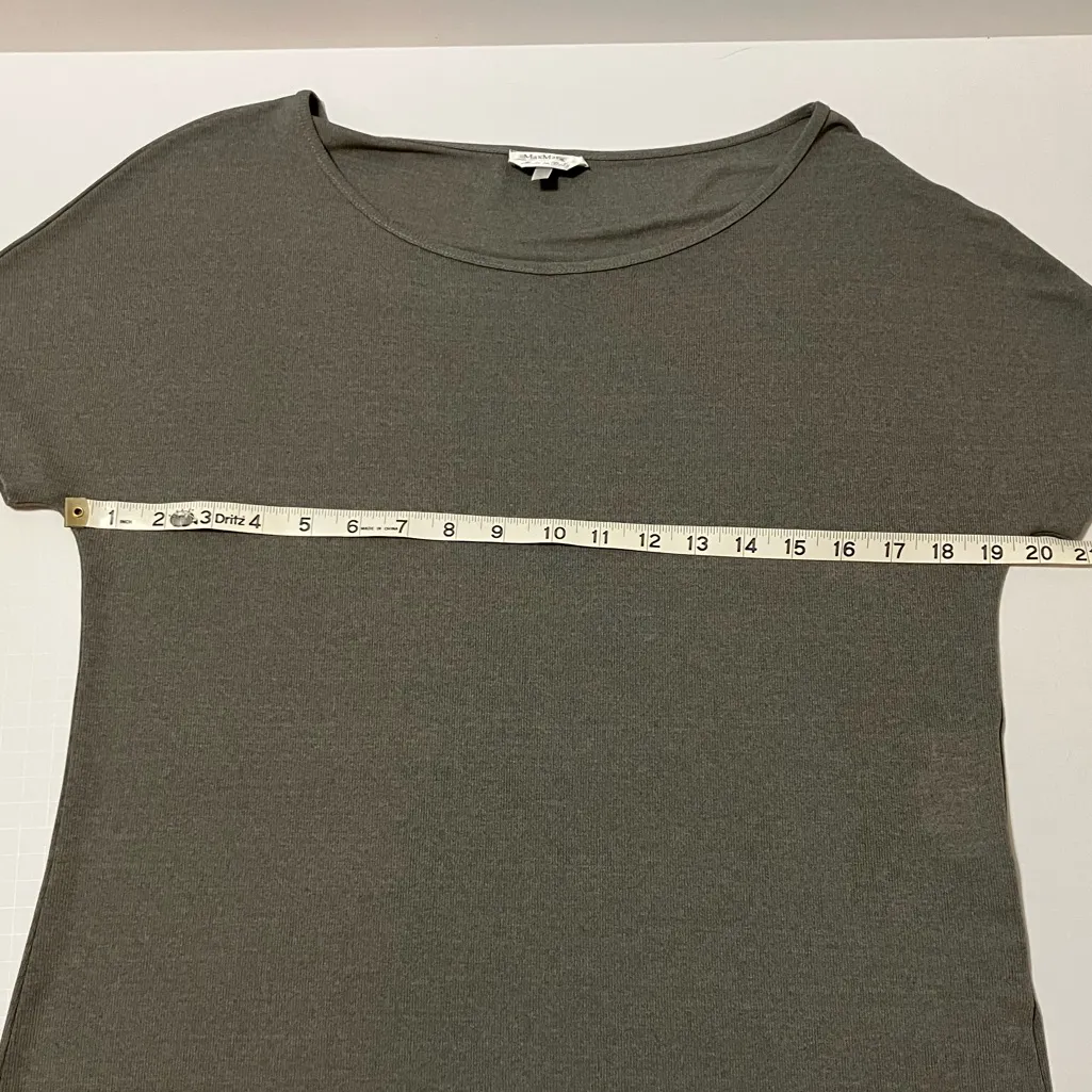 MaxMara Italy Rayon Blend Tee Size L - Image 9