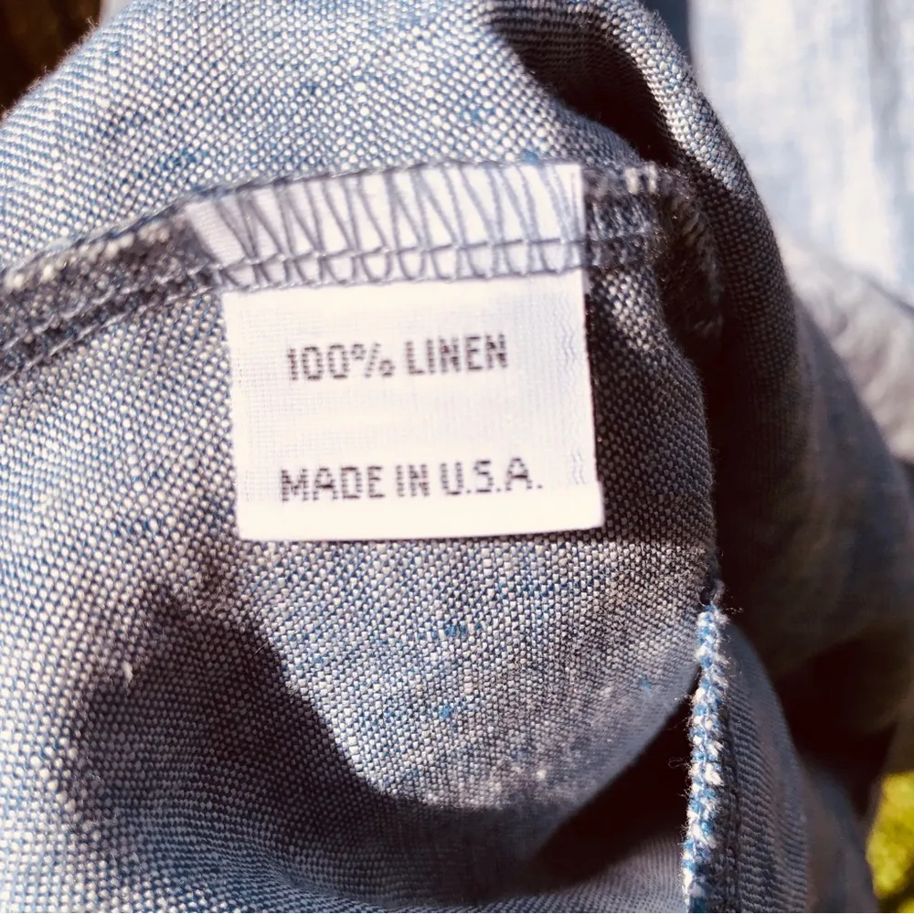 Bryn Walker Bingley Cross Dyed Linen V Neck 3/4 Sleeve Pocketed Waistless Small - Image 10