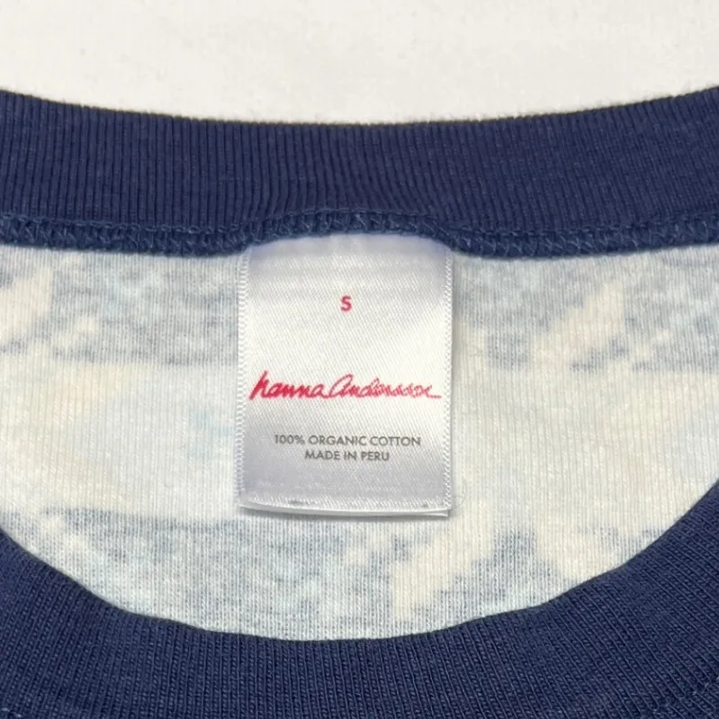 Hanna Andersson Women's Long John Pajama Set Small Fair Isle Organic Cotton EUC - Image 5