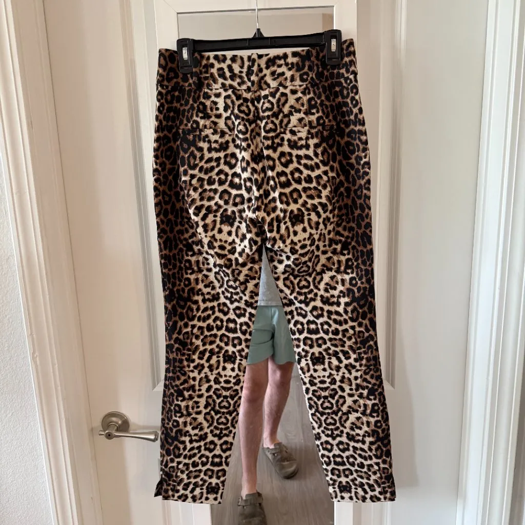 Veronica Beard Leopard Print Pants Size 4 - Image 4