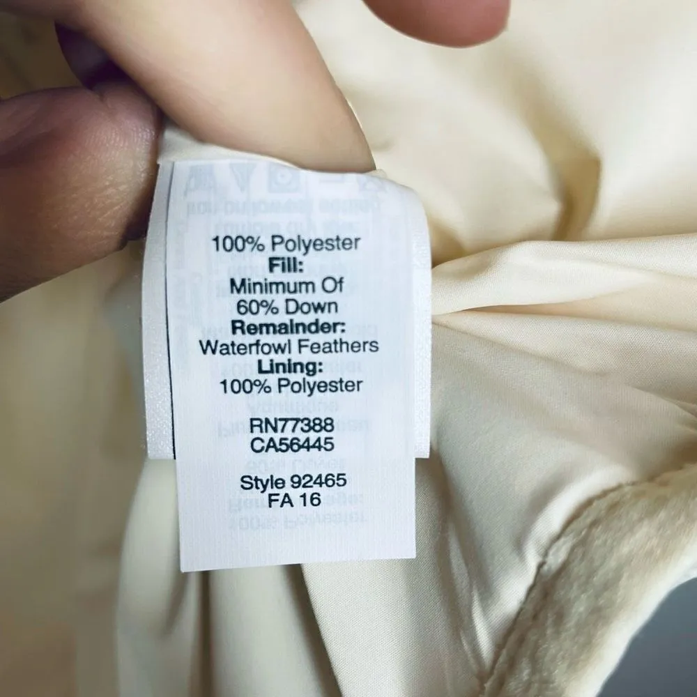 J Crew Quilted Puffer Vest Down‎ Filled Cream Off White S Small Style 92465 - Image 7