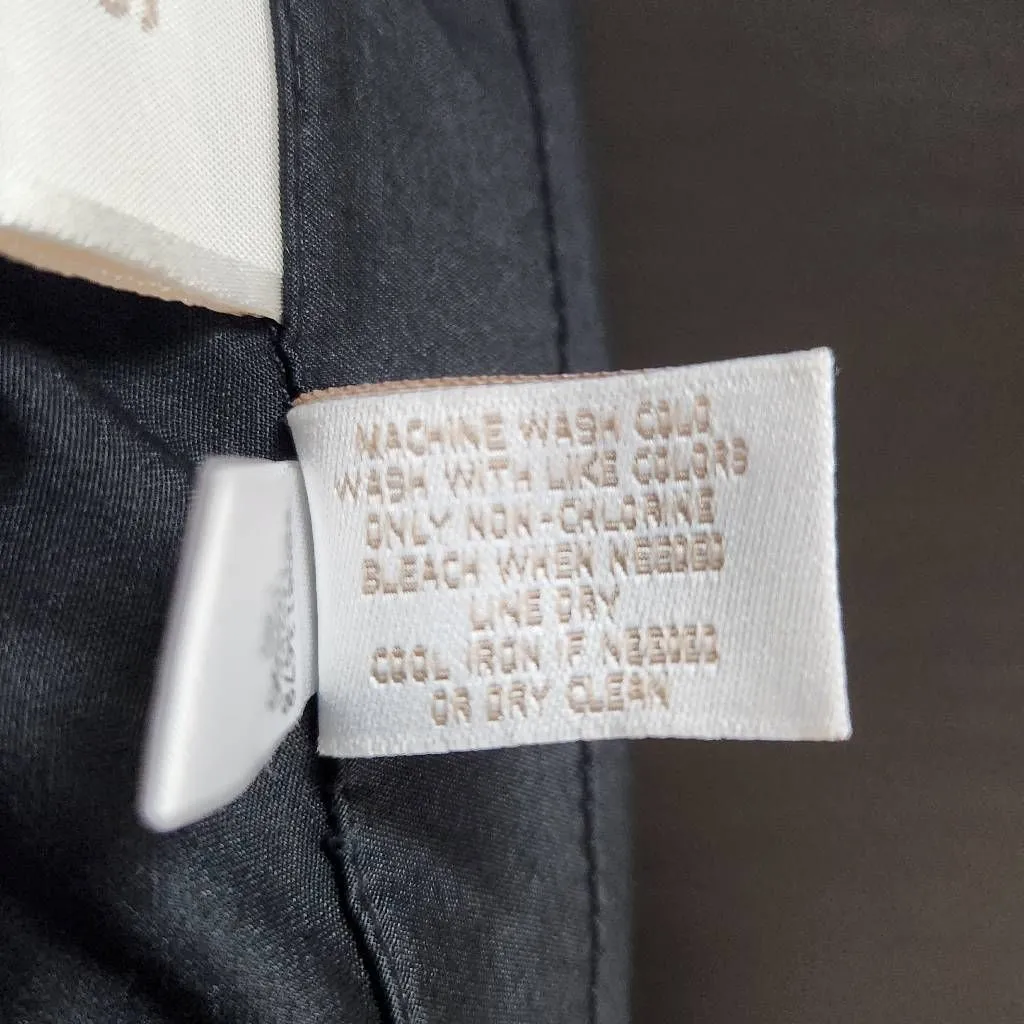 Chico's Black Moto Jacket Size Medium Black Zip-up Jacket - Image 8