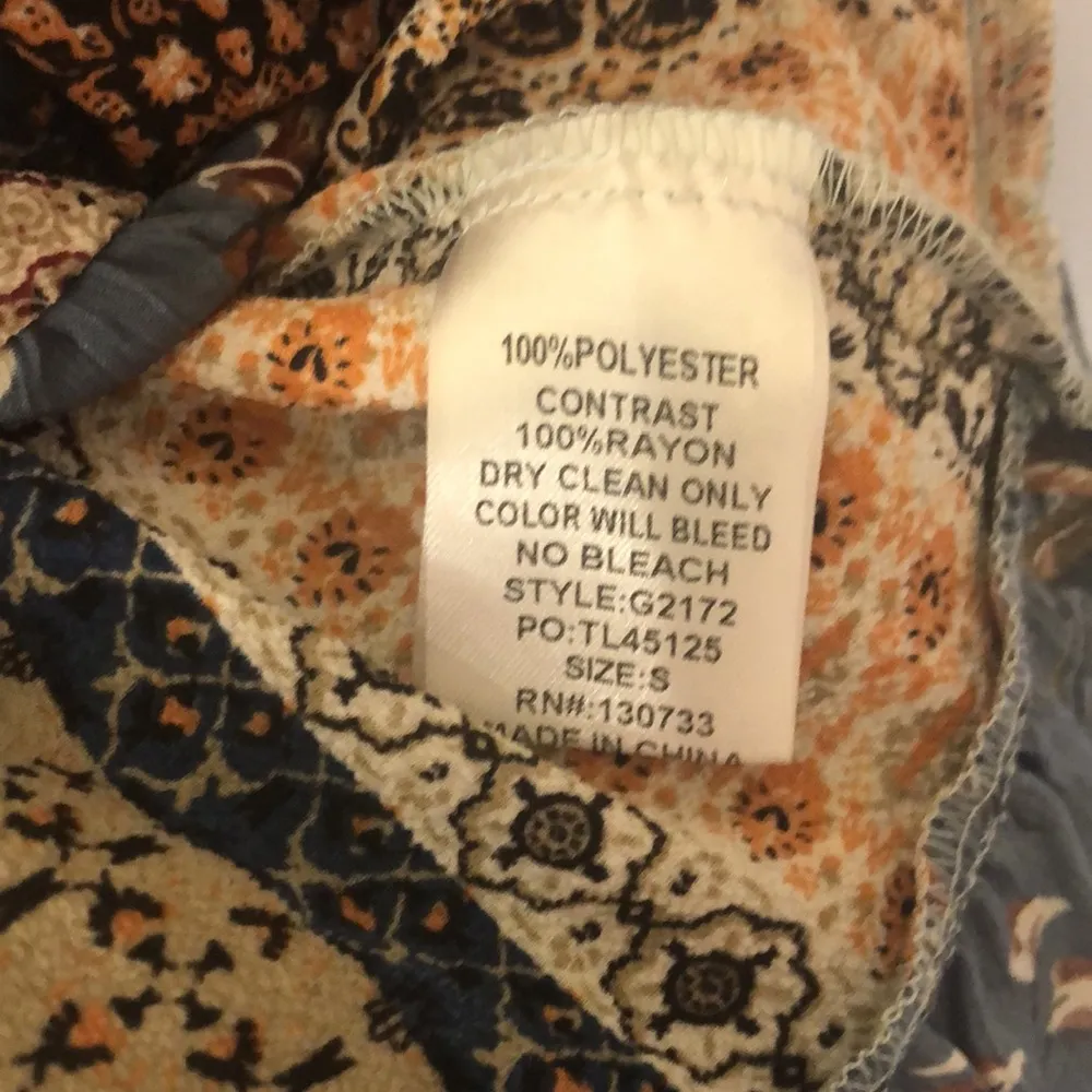 boho patchwork floral dress - Image 6