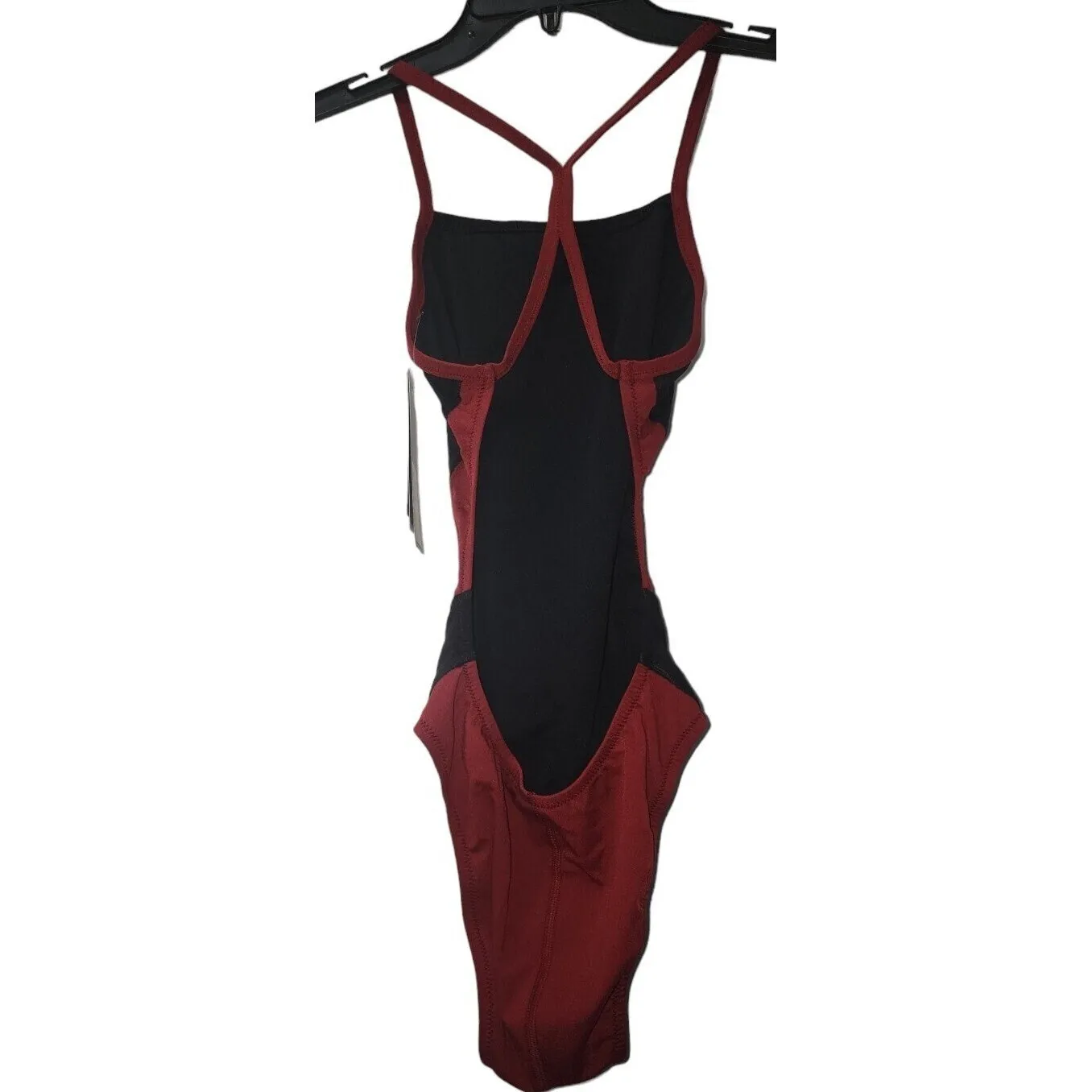 Speedo Endurance+ Swimsuit Performance Training One Piece Black Red Size 30‎ - Image 2