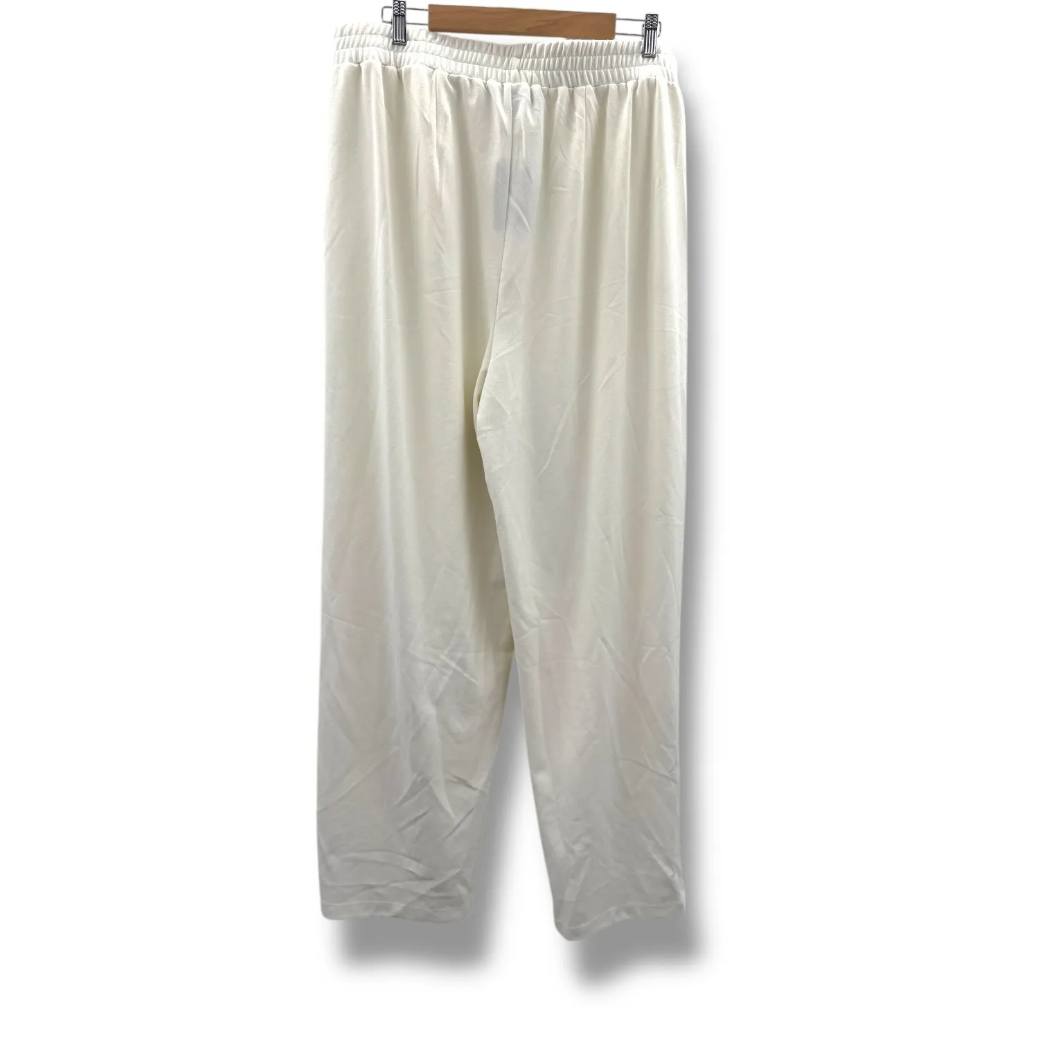 Eloquii White Wide Leg Pants Sz 18 NWT Flawed Elastic Waist Pull-On READ - Image 2